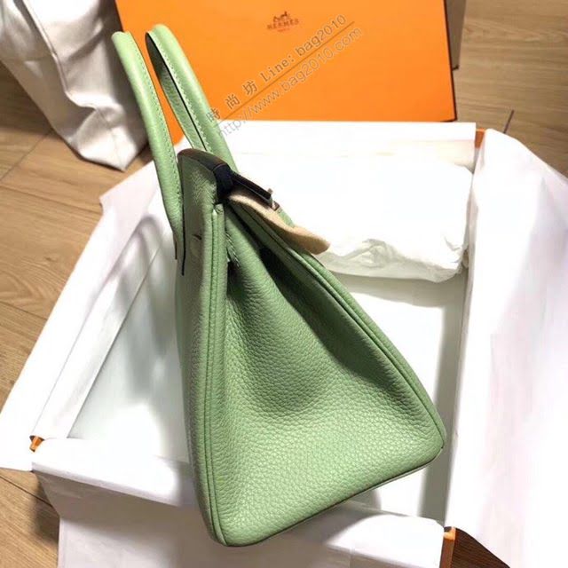 Hermes女包 愛馬仕Birkin Hermes鉑金包 togo小牛皮 黑色 金銀扣 Hermes手提女包  am1849